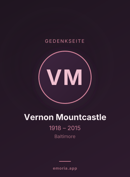 Gedenkportrait von Vernon Mountcastle