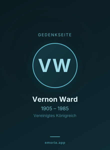 Gedenkportrait von Vernon Ward