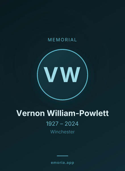 Memorial portrait of Vernon William-Powlett