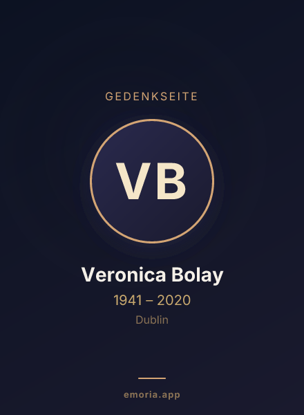 Gedenkportrait von Veronica Bolay