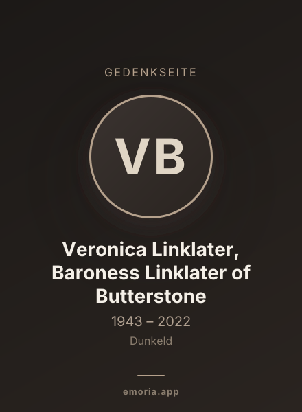 Gedenkportrait von Veronica Linklater, Baroness Linklater of Butterstone