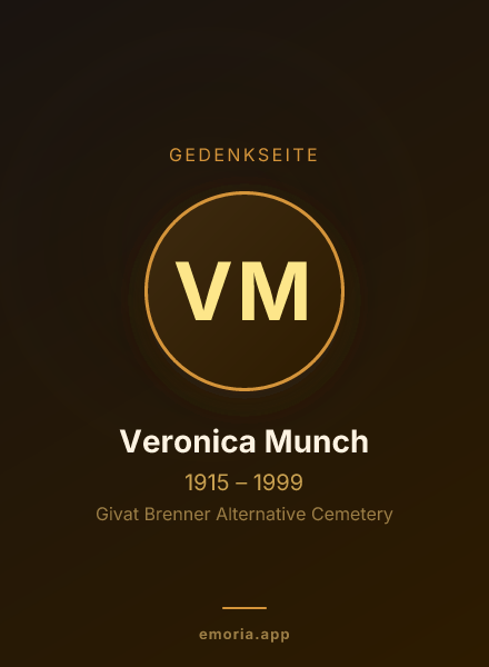 Gedenkportrait von Veronica Munch