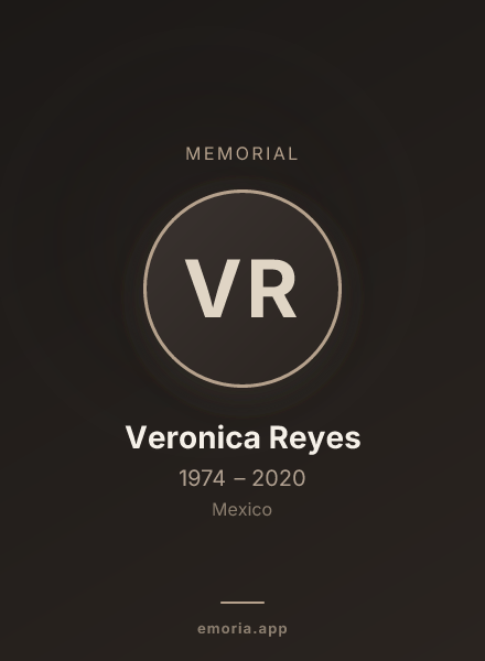 Memorial portrait of Veronica Reyes