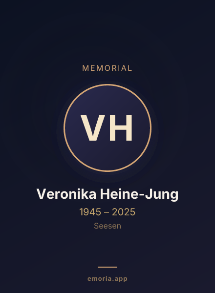 Memorial portrait of Veronika Heine-Jung