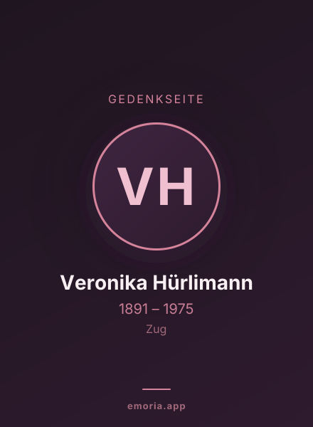 Gedenkportrait von Veronika Hürlimann