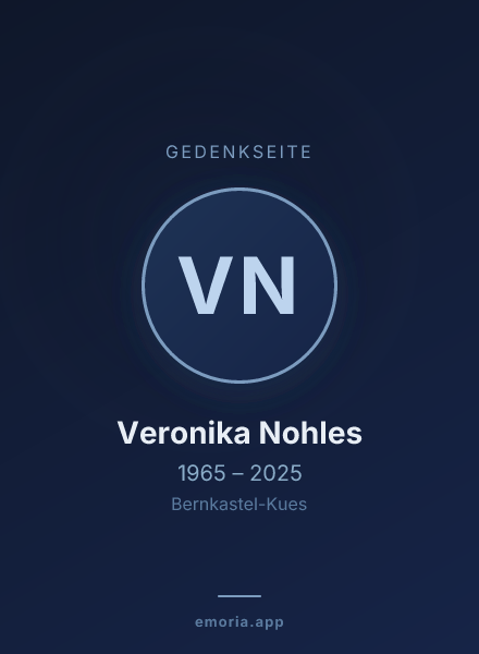 Gedenkportrait von Veronika Nohles