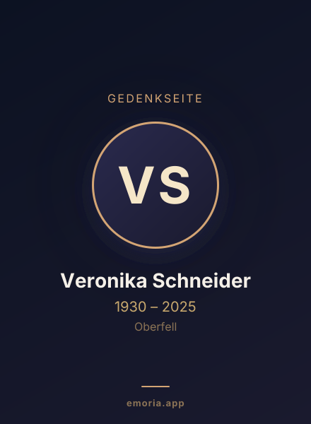 Gedenkportrait von Veronika Schneider