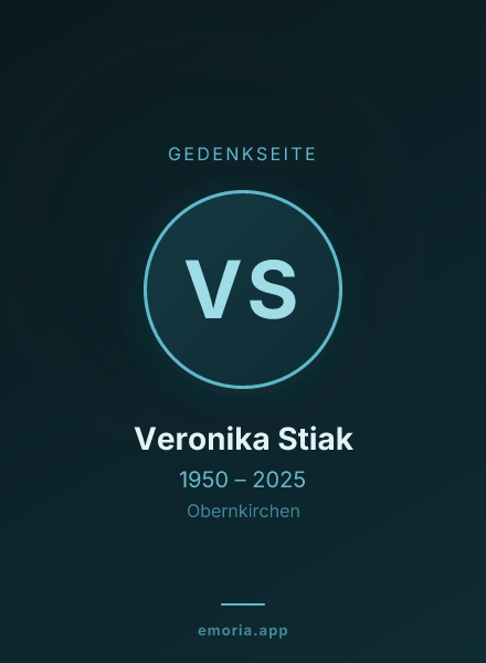 Gedenkportrait von Veronika Stiak