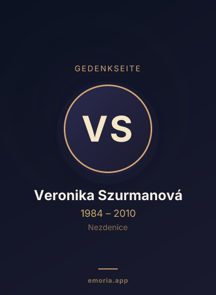 Gedenkportrait von Veronika Szurmanová