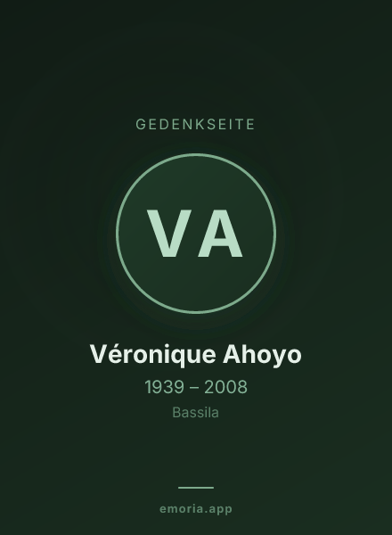 Gedenkportrait von Véronique Ahoyo