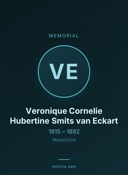 Memorial portrait of Veronique Cornelie Hubertine Smits van Eckart