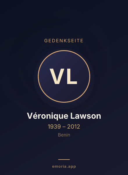 Gedenkportrait von Véronique Lawson
