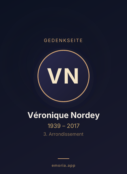 Gedenkportrait von Véronique Nordey