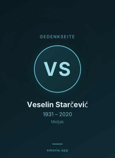 Gedenkportrait von Veselin Starčević
