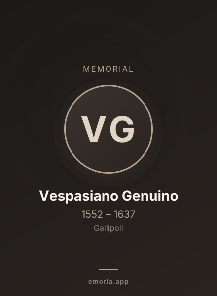 Memorial portrait of Vespasiano Genuino
