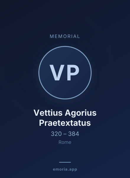 Memorial portrait of Vettius Agorius Praetextatus