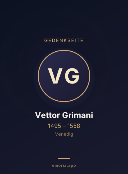 Gedenkportrait von Vettor Grimani