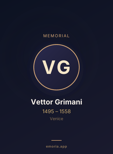 Memorial portrait of Vettor Grimani