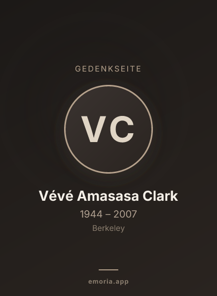 Gedenkportrait von Vévé Amasasa Clark