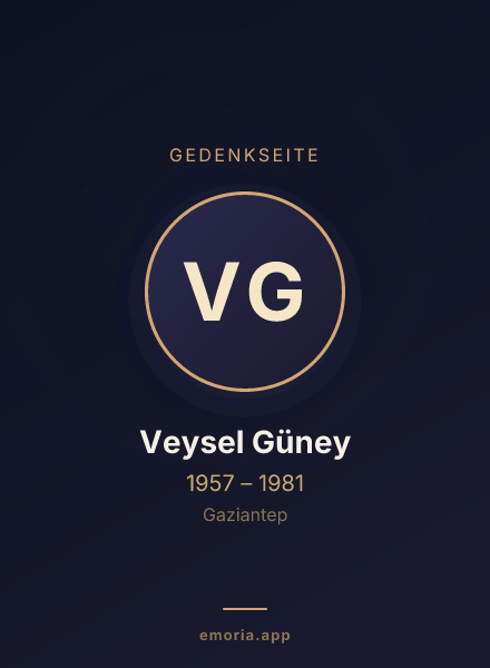 Gedenkportrait von Veysel Güney