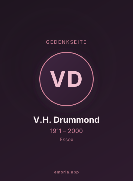 Gedenkportrait von V.H. Drummond