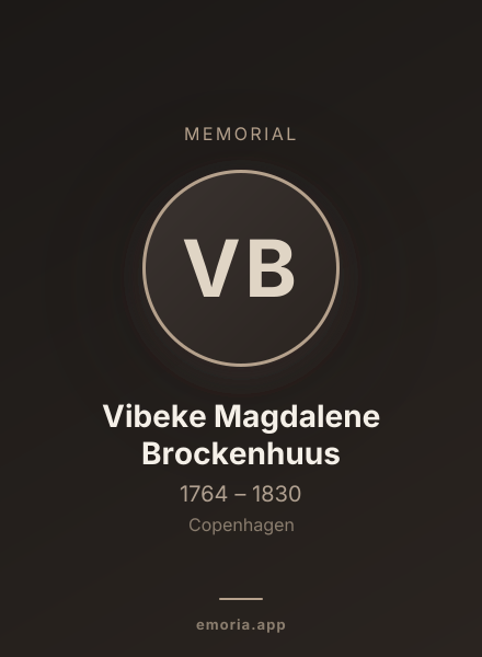 Memorial portrait of Vibeke Magdalene Brockenhuus