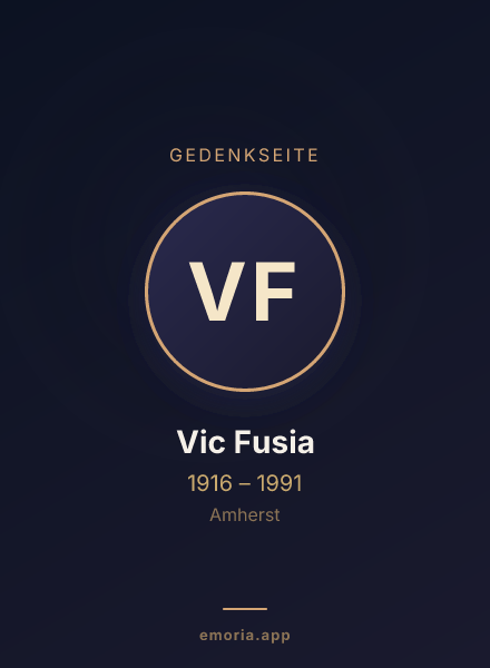 Gedenkportrait von Vic Fusia
