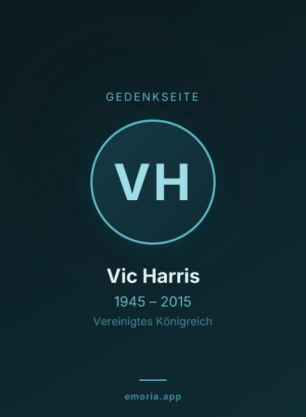 Gedenkportrait von Vic Harris