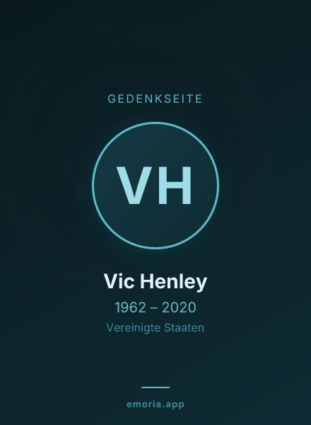 Gedenkportrait von Vic Henley