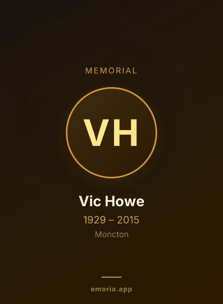 Memorial portrait of Vic Howe
