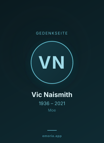 Gedenkportrait von Vic Naismith