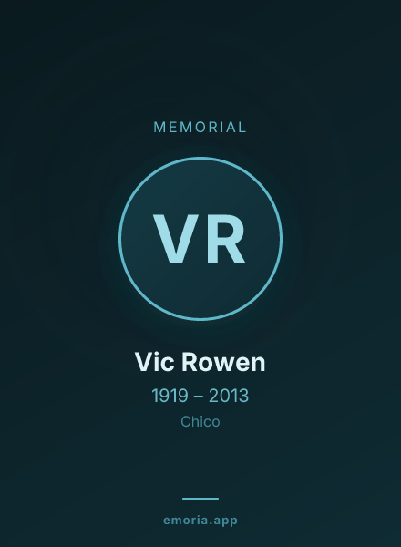 Memorial portrait of Vic Rowen