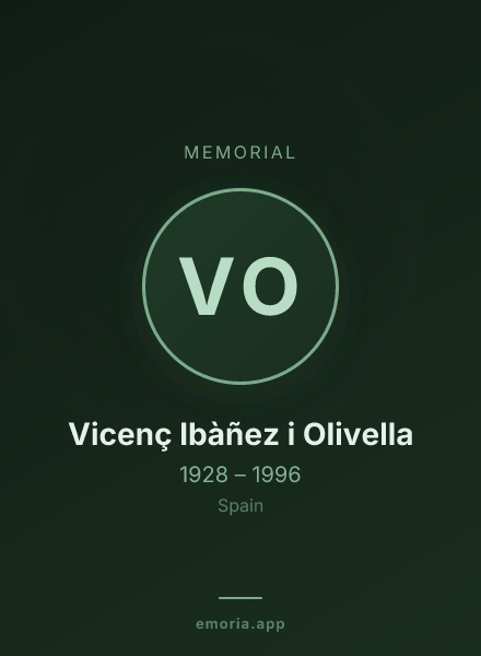Memorial portrait of Vicenç Ibàñez i Olivella