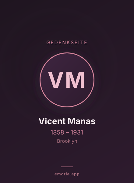 Gedenkportrait von Vicent Manas