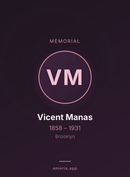 Memorial portrait of Vicent Manas