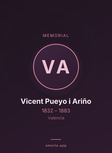 Memorial portrait of Vicent Pueyo i Ariño