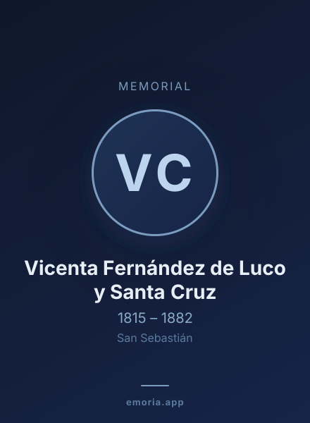 Memorial portrait of Vicenta Fernández de Luco y Santa Cruz