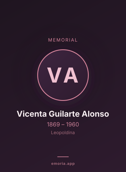 Memorial portrait of Vicenta Guilarte Alonso