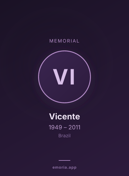 Memorial portrait of Vicente