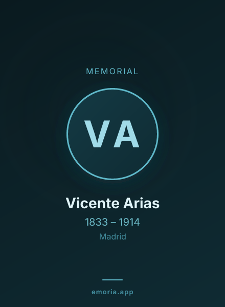 Memorial portrait of Vicente Arias