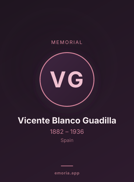 Memorial portrait of Vicente Blanco Guadilla