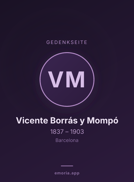 Gedenkportrait von Vicente Borrás y Mompó