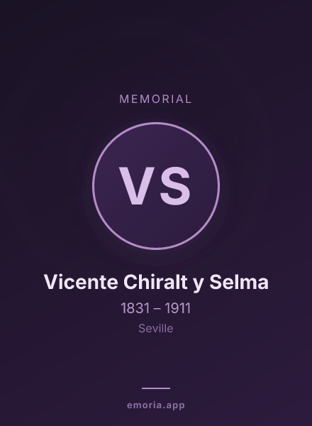 Memorial portrait of Vicente Chiralt y Selma