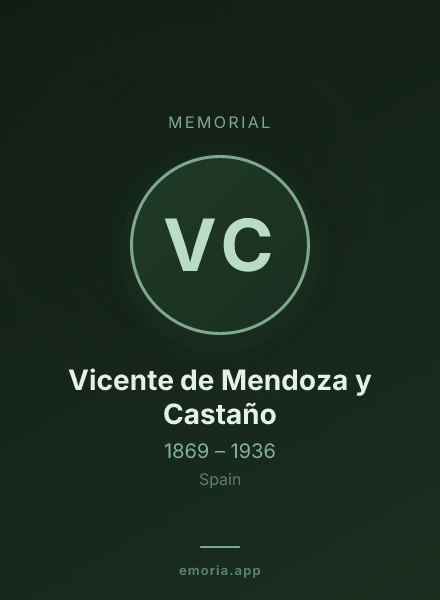 Memorial portrait of Vicente de Mendoza y Castaño