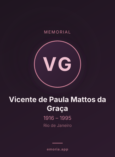 Memorial portrait of Vicente de Paula Mattos da Graça