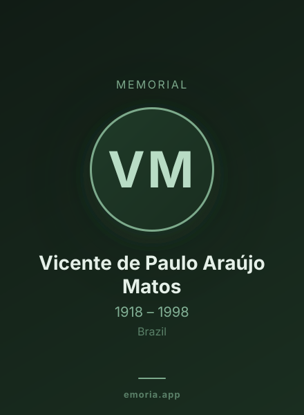 Memorial portrait of Vicente de Paulo Araújo Matos