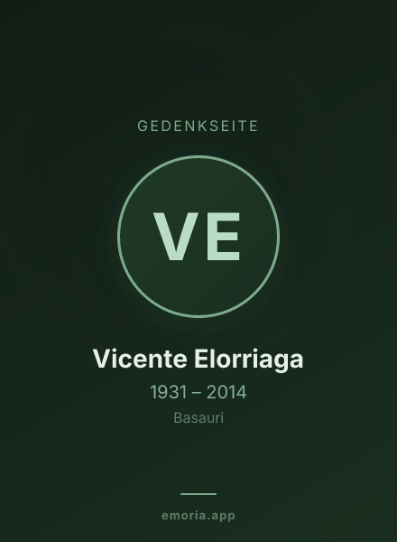 Gedenkportrait von Vicente Elorriaga