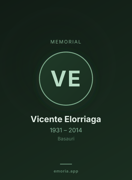 Memorial portrait of Vicente Elorriaga
