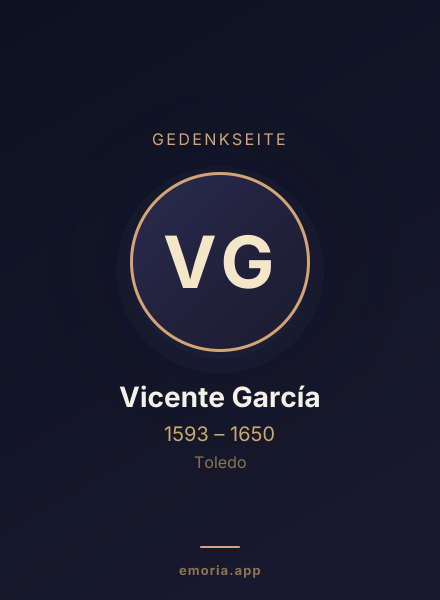 Gedenkportrait von Vicente García