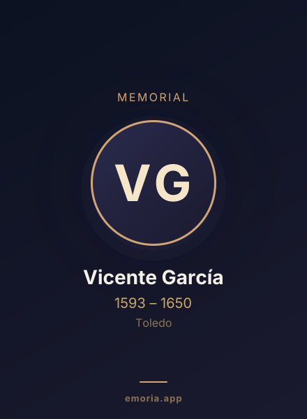 Memorial portrait of Vicente García